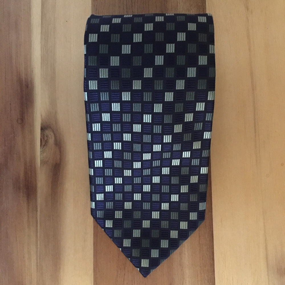 Vintage Stafford Essentials Men’s Checked Tie Wardrobe Accessory